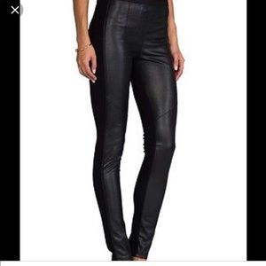 BCBG half leather leggings